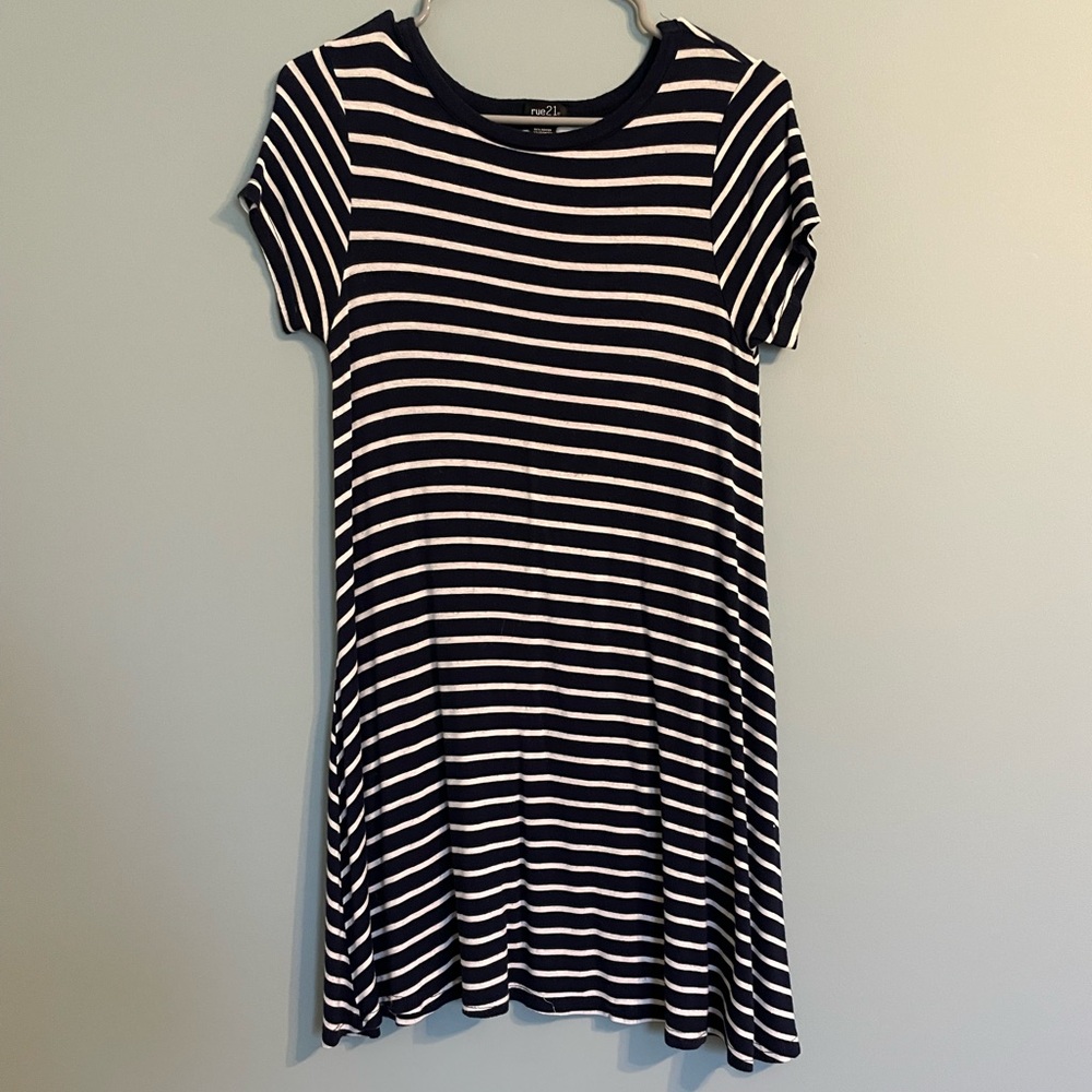 Stripped T-Shirt Dress